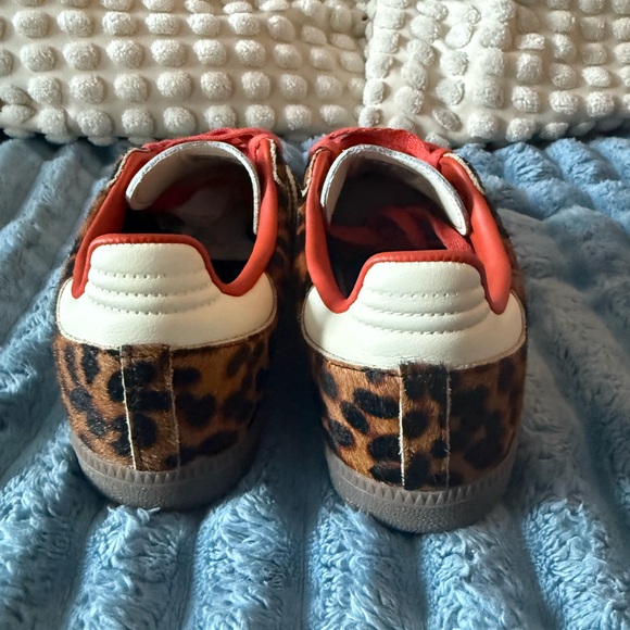 Adidas OG Sambas Leopard Print Sneakers with Red and White Details - Picture 4 of 8